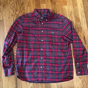Vineyard Vines Red and Blue Plaid Button Down Shirt